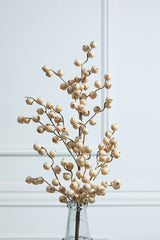 29” Crabapple Spray Greige Neutral Holiday Decorative Stem