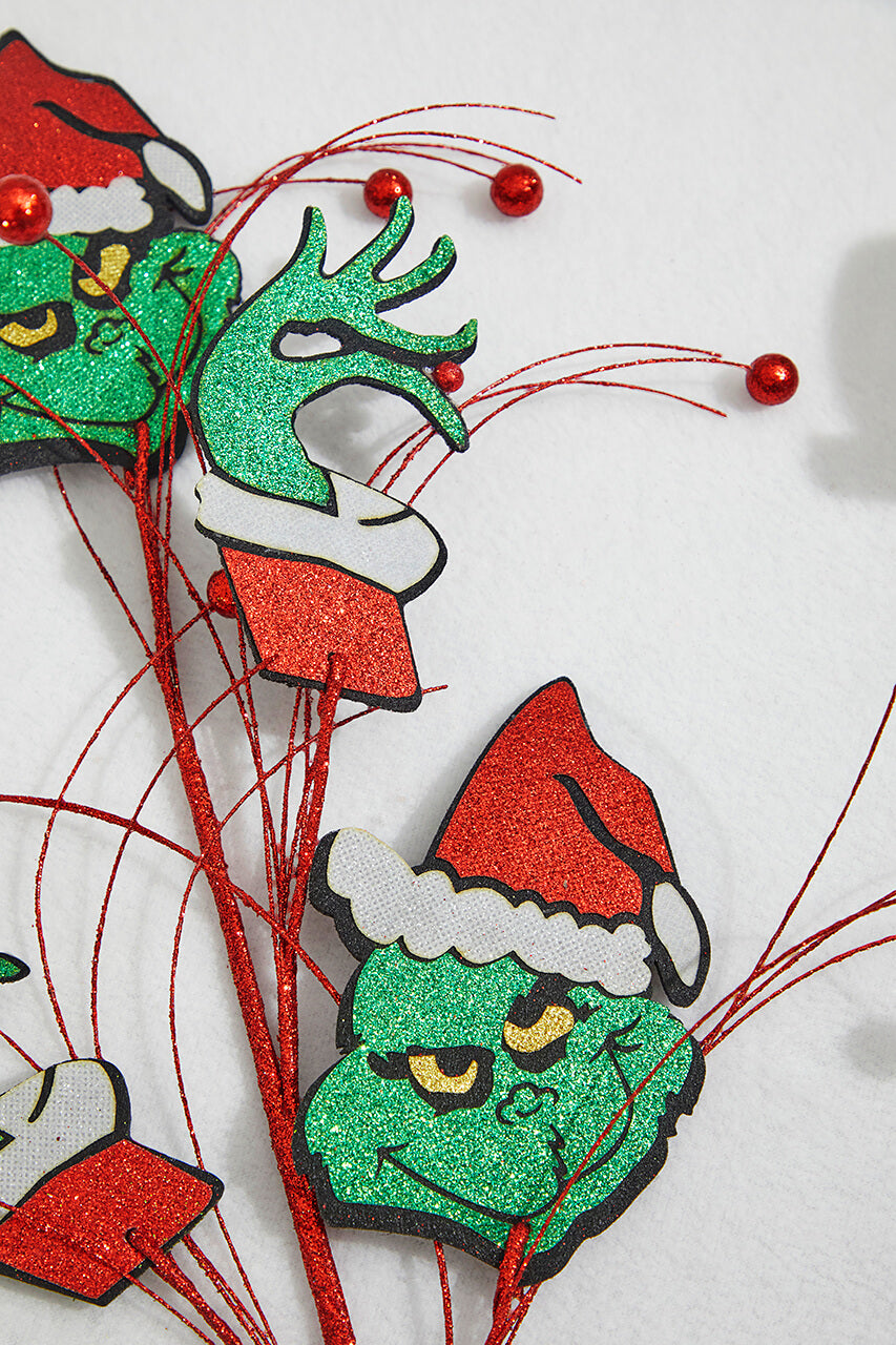 30" Red & Green Glitter Green Monster Spray