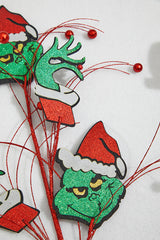 30" Red & Green Glitter Green Monster Spray