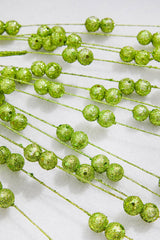 33 Inch Apple Green Glitter Berry Spray