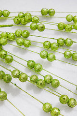 33” Apple Green Glitter Berry Spray