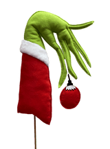 23” x 11" Green Monster Hand Ornament