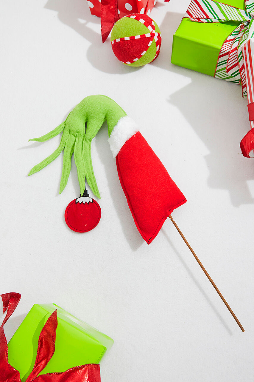 23” x 11" Green Monster Hand Ornament