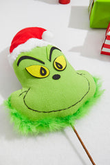 24” x 9.5" Green Monster Head Pick Whimsical Christmas Décor Accent