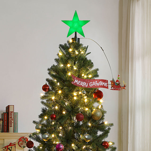 21.75" Grinch Animated Tree Topper