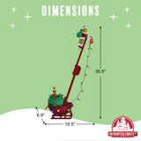 34" Grinch Utility Sleigh