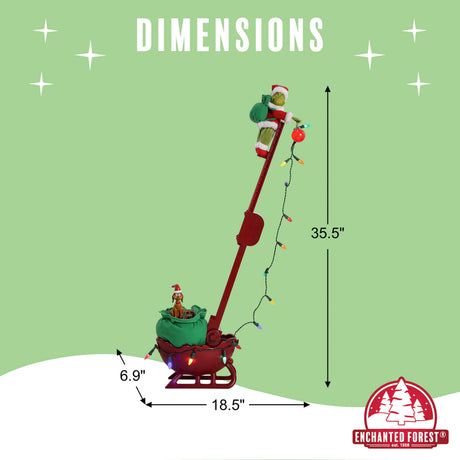 34" Grinch Utility Sleigh