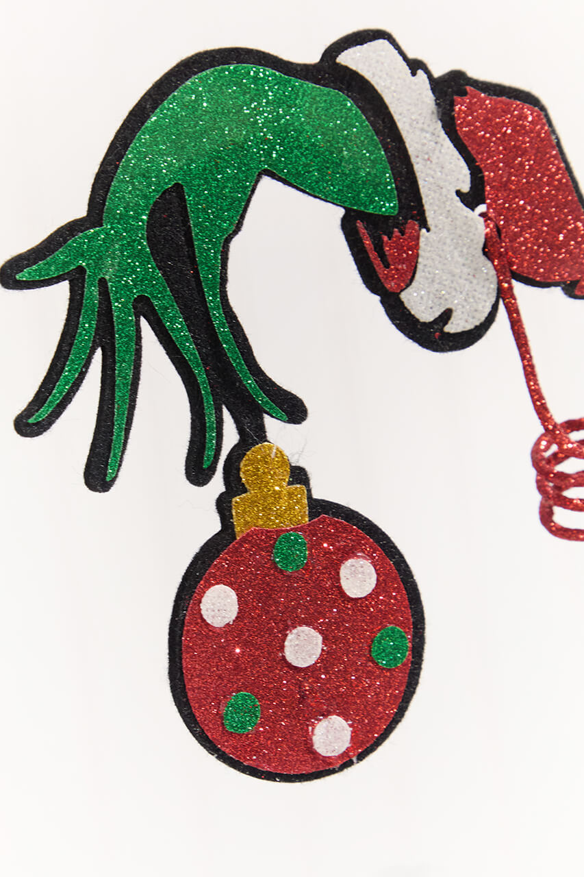 25" Green Elf Hand Ornament Spray