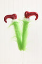 22" Furry Green Monster Legs Spray
