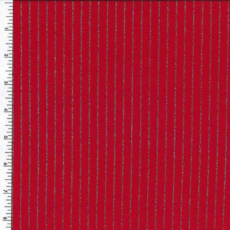 Foil Spandex Strip Printed Fabric