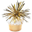 Gold Spray Mylar Celebration cake and cupcakes picks - set of 24