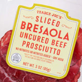 Sliced Bresaola Uncured Beef Prosciutto 3 oz