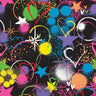 Printed Spandex Halftone Sketch Fabric
