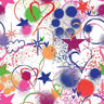 Printed Spandex Halftone Sketch Fabric