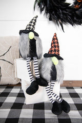 18” Fabric Halloween Witch Shelf Sitter