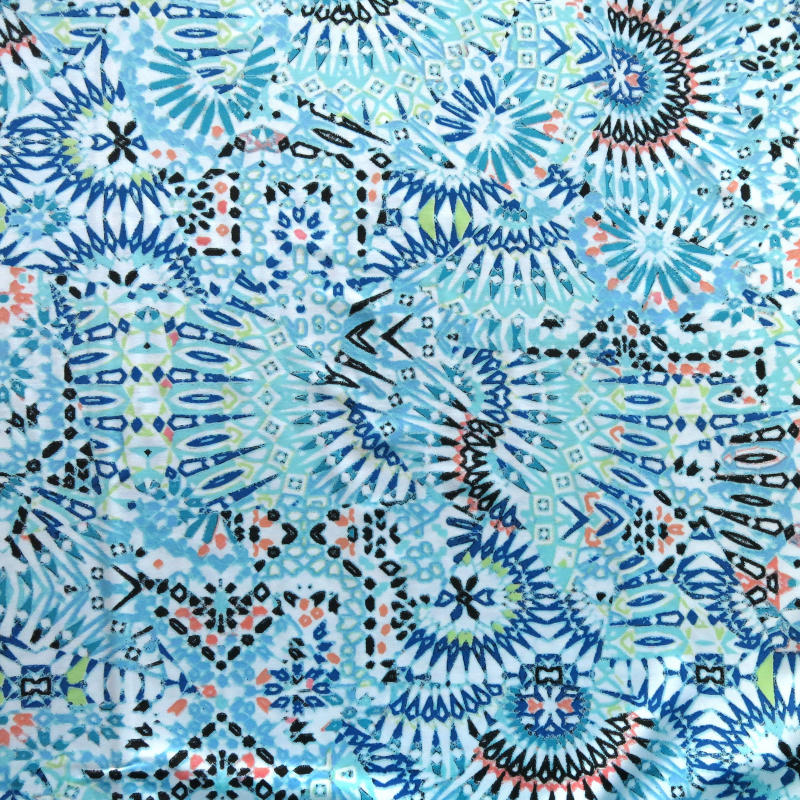 Swim Knit Nylon Spandex Hanalei Abstract Print