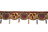 Hand-Crafted Bugle Bead Rose Trim