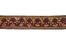 Beaded Trim Handcrafted Indian Maroon 1 Inch