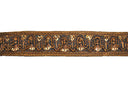 Beaded Trim Handcrafted Indian Maroon 1 Inch