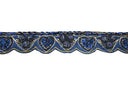 Hand-Beaded Flower Trim 1"