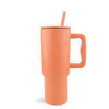 40 oz Handled Tumbler Modern II  Matte - Orange Melon