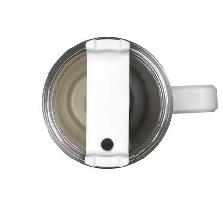 40 oz Handled Tumbler Shimmer Ombre- White & Purple