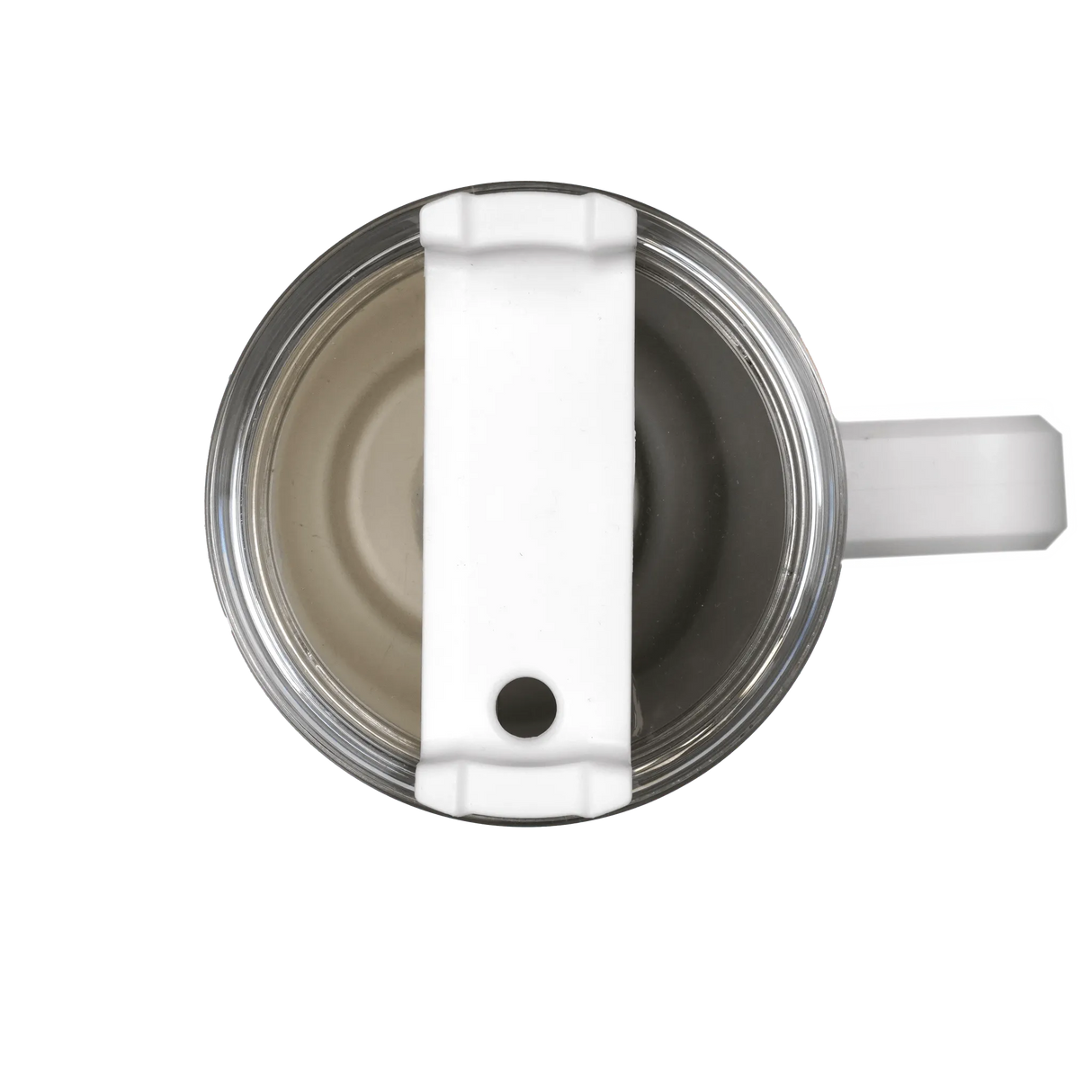 40 oz Handled Tumbler Shimmer - White