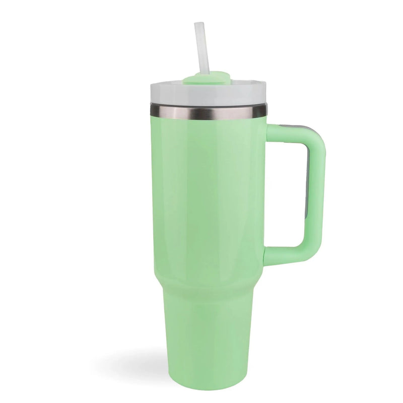 40 oz Handled Tumbler Standard Glossy - Light Green