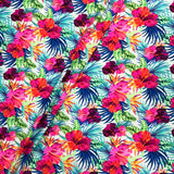 Swim Knit Happy Hibiscus 31" Remnant