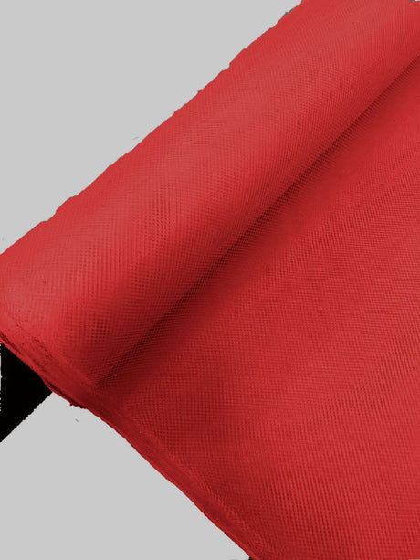 Hard Net Tulle Crinoline Polyester Fabric - Sheer Medium Stiffness, 58" Width (1 Yard)