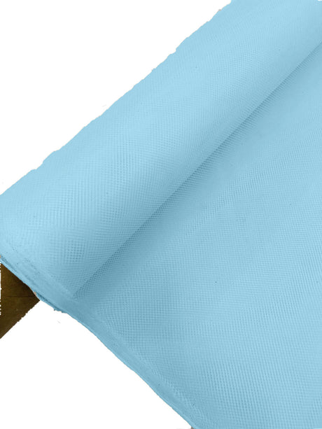 Hard Net Tulle Crinoline Polyester Fabric - Sheer Medium Stiffness, 58" Width (1 Yard)