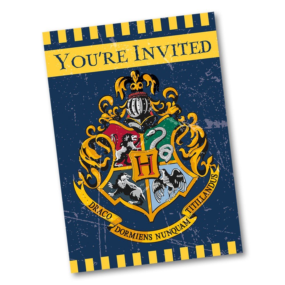 Harry Potter Invitations Hogwarts Crest 8 Pack