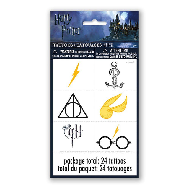 Harry Potter Tattoos 24 Pack