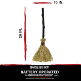 26 Inc. Animated Witch’s Broomstick With Sound and Movement