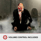 35 Inc. Animated Damien Tekky Prop For Zombie Halloween Decoration