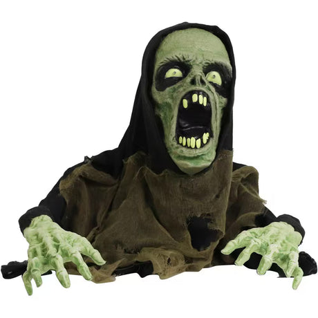 21 in. Trevor the Animated Zombie Groundbreaker Halloween Decoration
