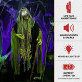 68 in. Touch Activated Animatronic Witch