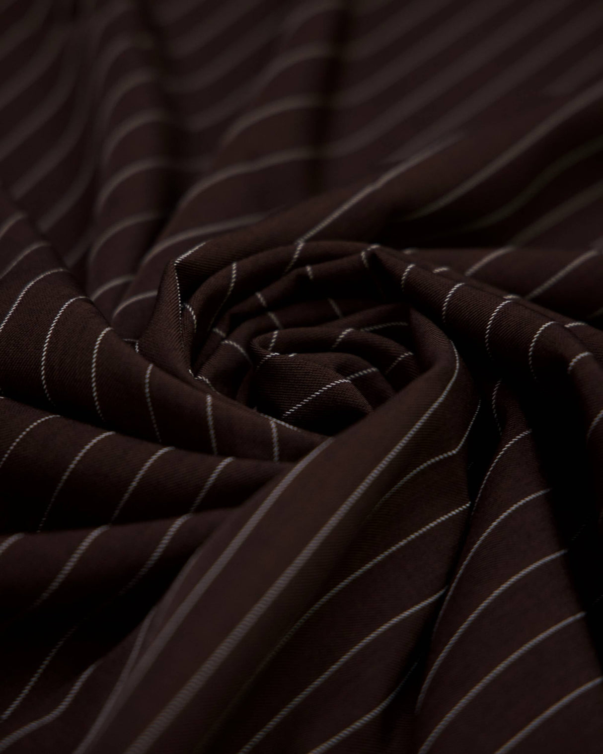 Brown Pinstripe Suiting