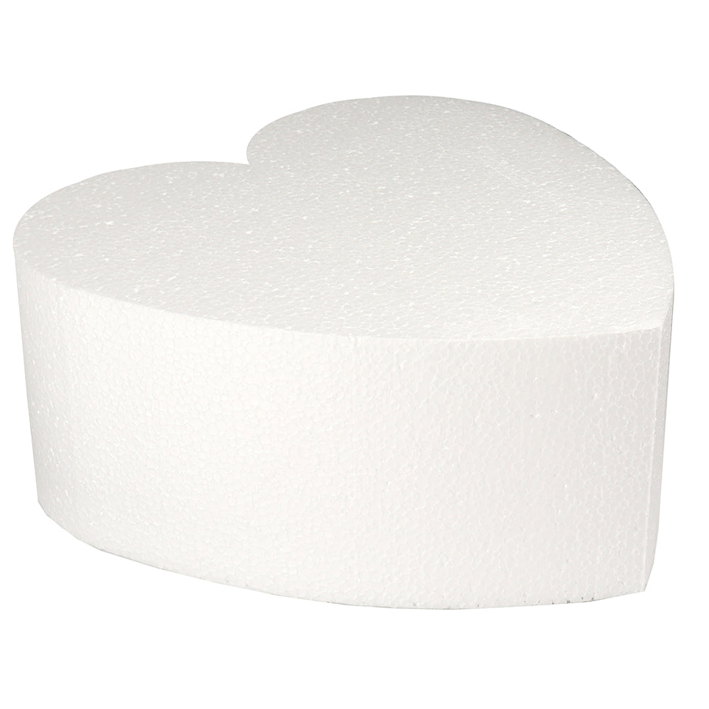Heart Cake Dummy, Polystyrene, 12" x 4" high
