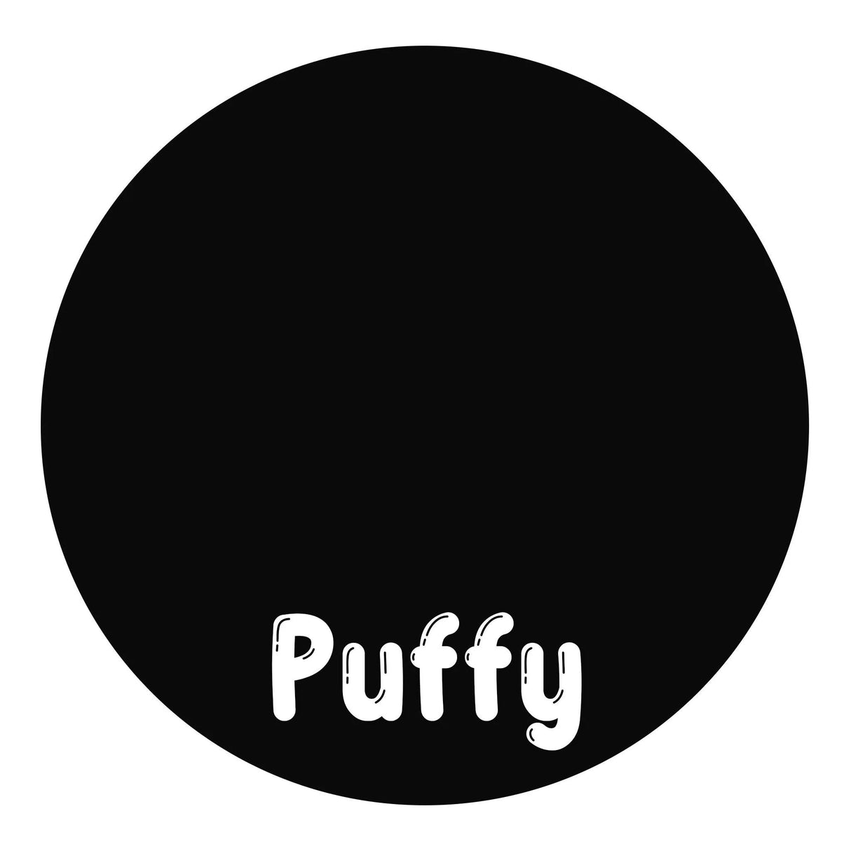 Heat Transfer Vinyl 3D Puffy HTV - Black (1 Roll - 12"x 60")