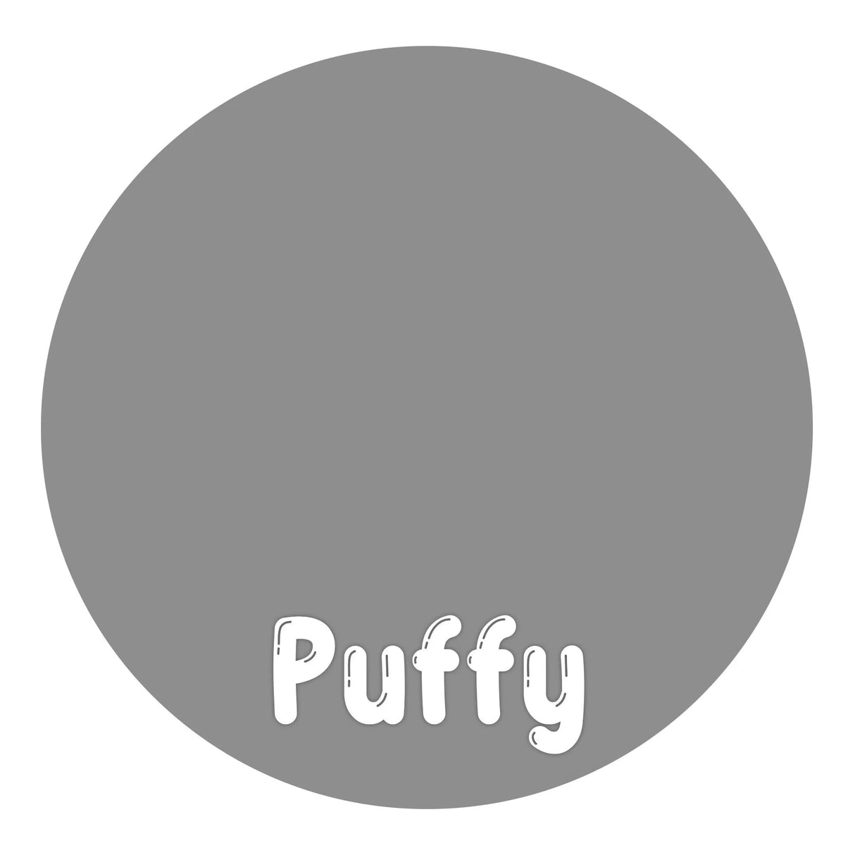Heat Transfer Vinyl 3D Puffy HTV - Gray (1 Roll - 12"x 60")
