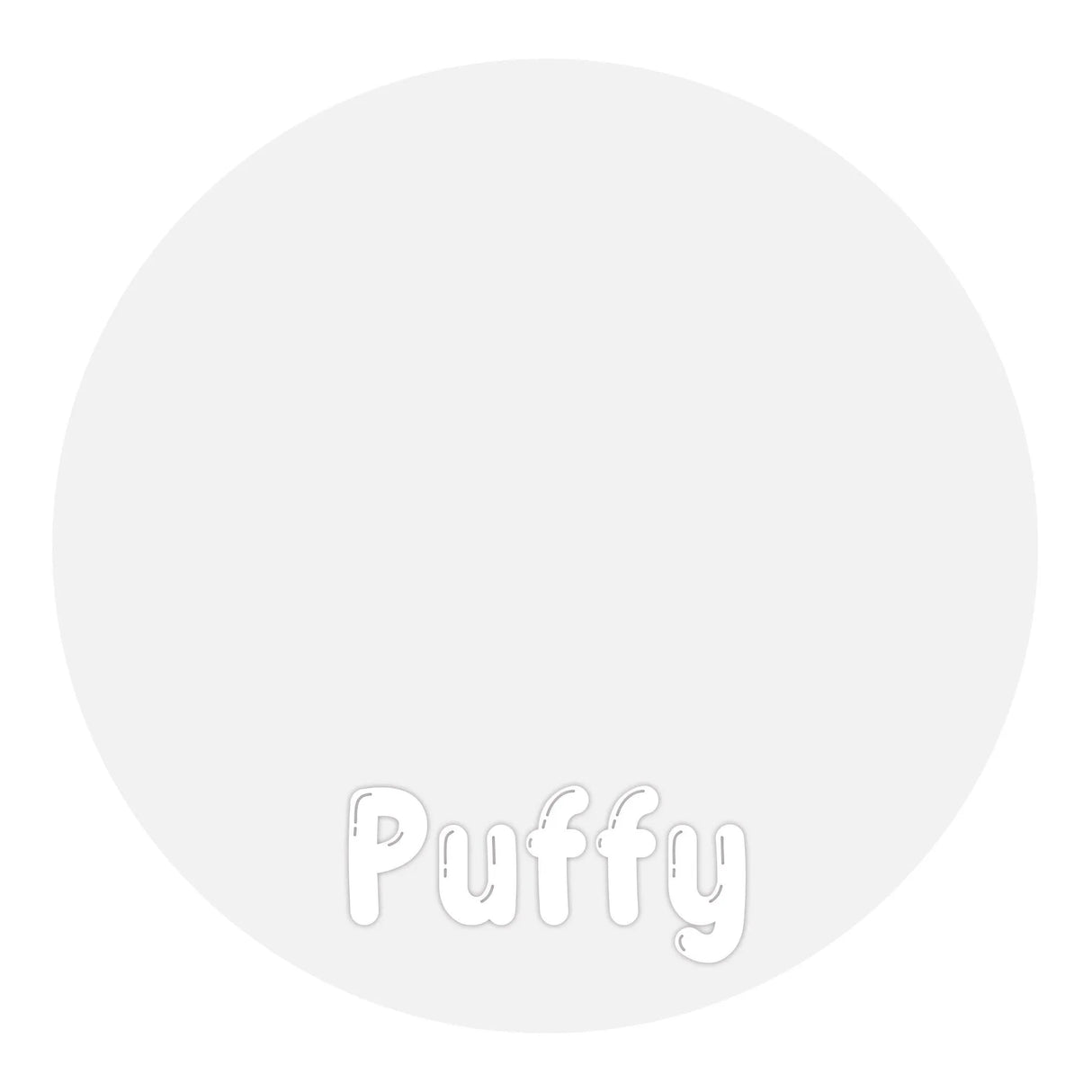 Heat Transfer Vinyl 3D Puffy HTV - White (1 Roll - 12"x 60")