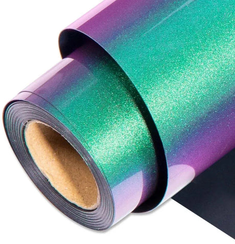 Heat Transfer Vinyl Chameleon HTV - Purple to Green (1 Roll - 12"x 60")