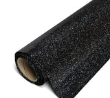 Heat Transfer Vinyl Glitter HTV - Black (1 Roll - 12"x 60")