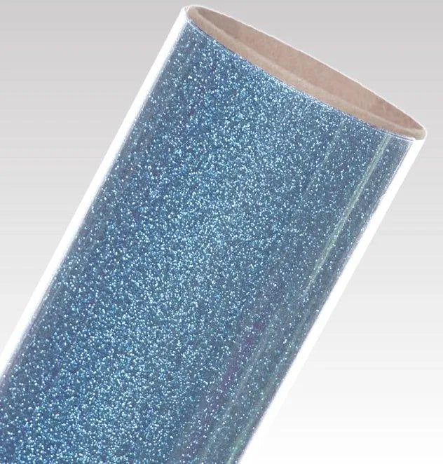 Heat Transfer Vinyl Glitter HTV - Light Blue (1 Roll - 12"x 60")