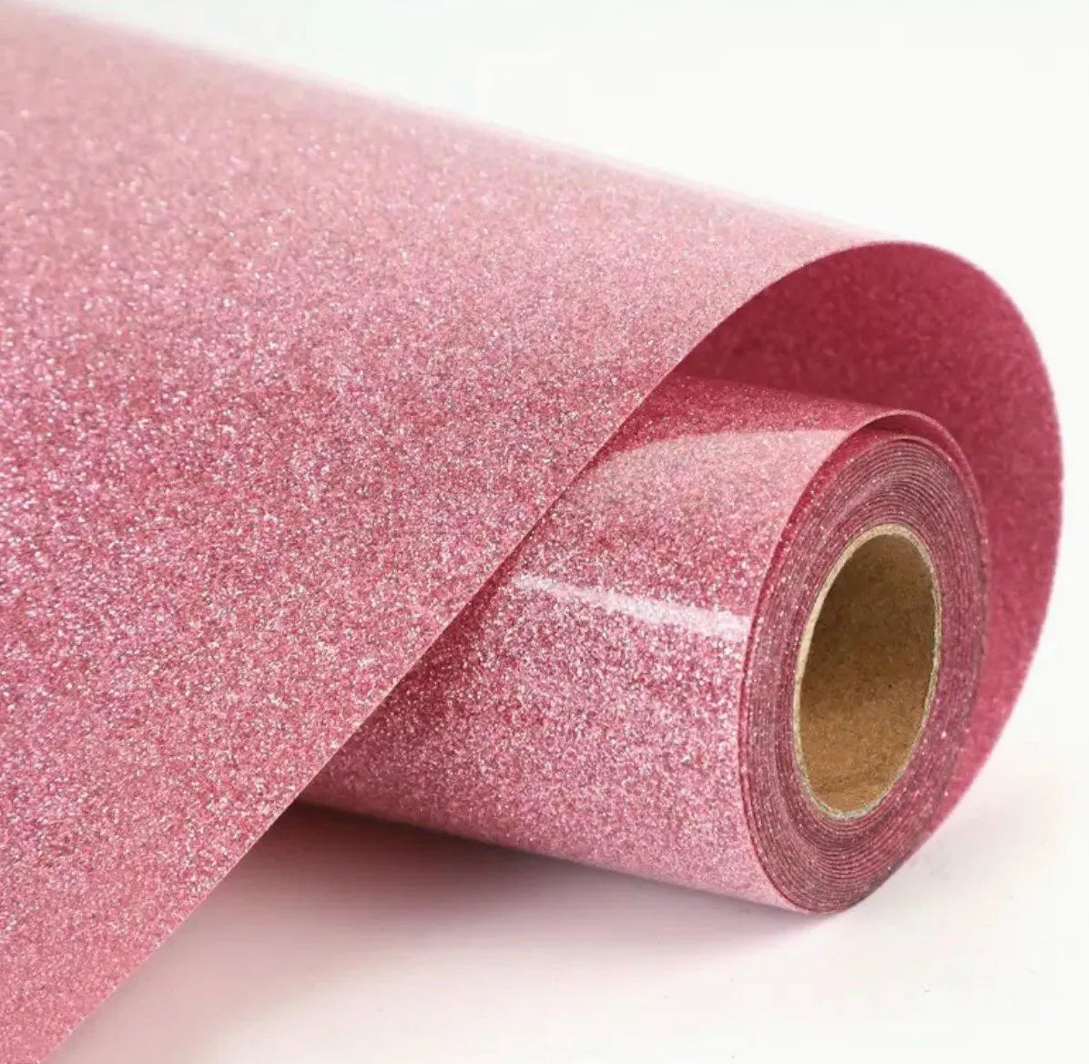Heat Transfer Vinyl Glitter HTV - Light Pink (1 Roll - 12"x 60")