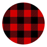 Heat Transfer Vinyl Plaid HTV - Black & Red (1 Roll - 12"x 60")