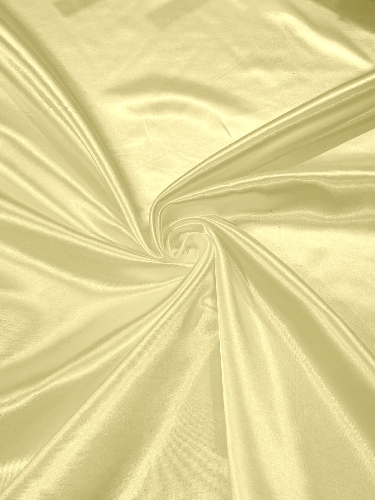Heavy Shiny Bridal Satin Polyester Fabric - Solid Glossy Finish, 58" Width (1 Yard)