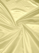 Heavy Shiny Bridal Satin Polyester Fabric - Solid Glossy Finish, 58" Width (1 Yard)