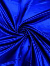 Heavy Shiny Bridal Satin Polyester Fabric - Solid Glossy Finish, 58" Width (1 Yard)